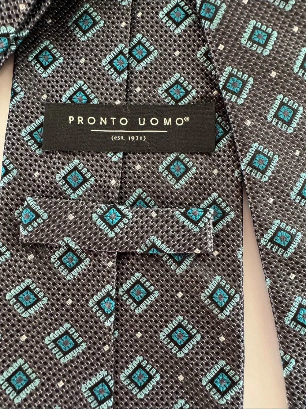 Pronto uomo Mens Silk Neck Tie